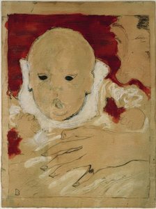 Andrée Bonnard og sønnen Jean Terrasse av Pierre Bonnard