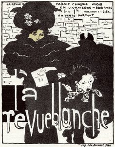 Kunst. Revyen Blanche. Plakat av Pierre Bonnard, Frankrike av Pierre Bonnard