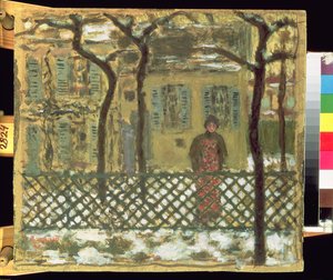 Ved gjerdet, 1895 av Pierre Bonnard