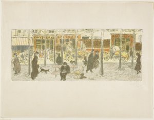 Boulevard av Pierre Bonnard