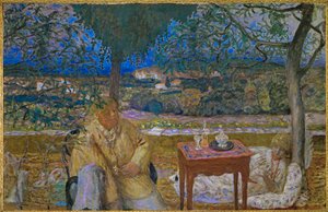 Samtale i Provence, olje på lerret) av Pierre Bonnard