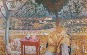 Samtale i Provence, ca. 1913-14 (olje på lerret) av Pierre Bonnard