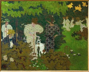 Skumring, eller et spill med krokket (maleri på lerret) av Pierre Bonnard