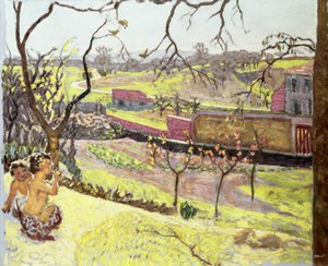 Tidlig vår (små fauner), ca. 1909 av Pierre Bonnard