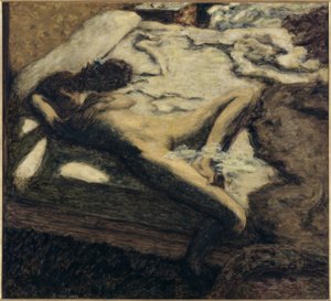 Kvinne som døser på en seng, eller Indolente av Pierre Bonnard