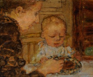 Bestemor og barn av Pierre Bonnard
