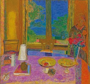 Stor spisestue mot hagen (Grande salle à manger sur le jardin). 1934-35 av Pierre Bonnard