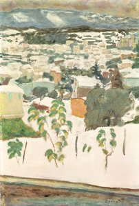 Le Cannet in the Snow, ca. 1927 (olje på lerret) av Pierre Bonnard