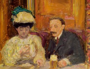 Den lille kafeen, 1900 av Pierre Bonnard