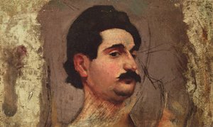Mann med bart, ca. 1887-88 av Pierre Bonnard