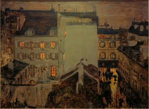 Montmartre i regnet eller Rue Tholozé av Pierre Bonnard