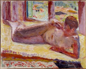 Nakenlagsmaleri av Pierre Bonnard (1867-1947) Privatsamling fra 1900-tallet av Pierre Bonnard