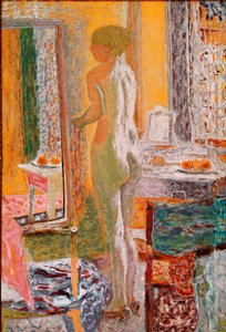 Naken foran isen Maleri av Pierre Bonnard (1867-1947) 1933 Dim. 152x102 cm Venezia, Galleria d