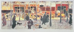 Parisian Boulevard, 1896 av Pierre Bonnard