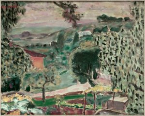 Cannet landskap av Pierre Bonnard