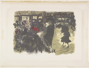 Square om natten av Pierre Bonnard