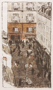 Gatehjørne sett ovenfra av Pierre Bonnard