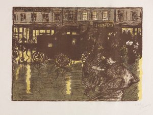 Gate på Evening in the Rain av Pierre Bonnard