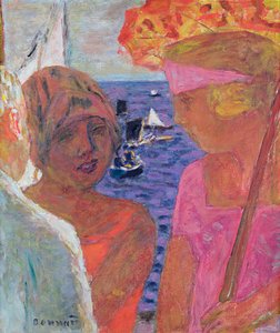 Samtalen ved Arcachon, 1926 av Pierre Bonnard