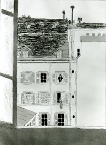 Huset på gårdsplassen av Pierre Bonnard
