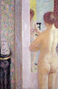 Toalettet, ca. 1908 av Pierre Bonnard