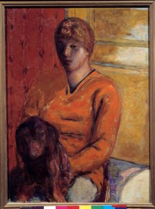 Hundekvinnen. Maleri av Pierre Bonnard (1867-1947), 1900-tallet. Grenoble, Musee des Beaux Arts. av Pierre Bonnard
