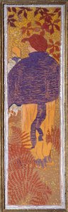 Kvinne ved pelerinen av Pierre Bonnard