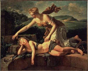 Barnet og formuen. Maleri av Pierre Bouillon (1776 - 1831)