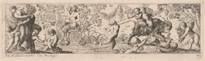 Putti og Satyrs skyter piler av Pierre Brebiette