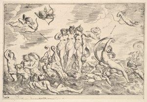 Triumf av Galatea, 1610-42. av Pierre Brebiette