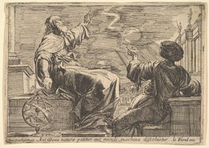 To filosofer som ser på en formørkelse, 1615-42. av Pierre Brebiette