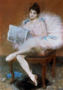 Sittende ballettdanser, 1890.
