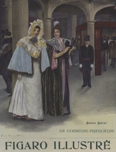 En abonnementsdag på Comedie-Francaise. Forside av Le Figaro Illustre, juni 1897