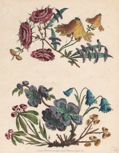To sprøyter med imaginære blomster
