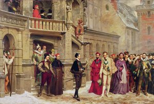 Henri III og hertugen de Guise, 1855 av Pierre Charles Comte