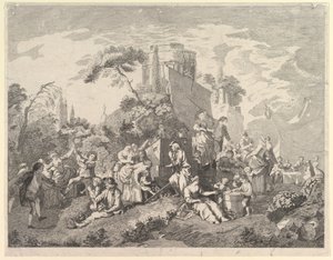 Landsmessen, 1762. av Pierre Charles Levesque