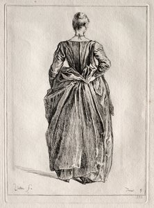 Studie av en kvinne fra baksiden av Pierre Charles Trémolière