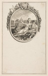 Innvielse av rytterstatuen av Ludvig XV, 1766. av Pierre Chenu