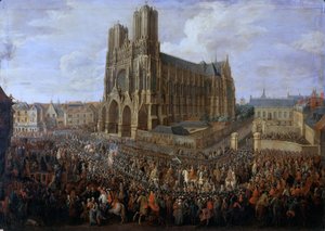 Kavalkade av Ludvig XV etter hans kroning, 26. oktober 1722