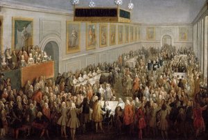 Fest gitt etter kroningen av Ludvig XV ved Palais Archiepiscopal i Reims, 25. oktober 17.