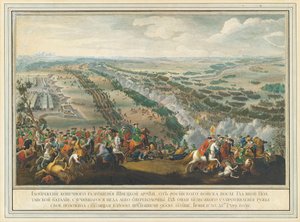 Slaget ved Poltava 27. juni 1709, etter 1724.