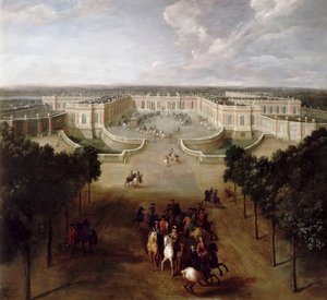 Utsikt over Grand Trianon fra Avenue