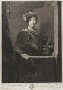 Portrett av Hyacinthe Rigaud av Pierre Drevet