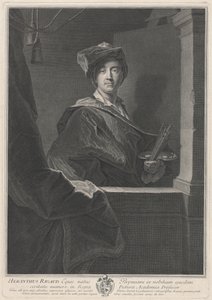 Hyacinthe Rigaud av Pierre Drevet, after Hyacinthe Rigaud