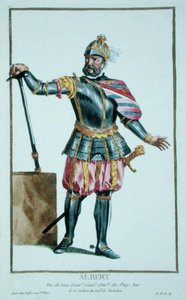 Albert den dristige (1443-1500) hertug av Sachsen fra Receuil des Estampes, som representerer rangene og de dignites, i henhold til Costume of all eksisterende Nations