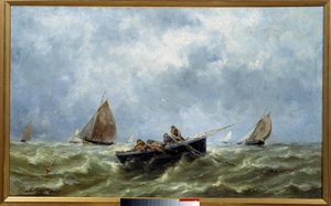 Havfiskere Maleri av Emile Berthelemy (1818-1890) 1880 Fecamp Museum of Newfoundland av Pierre Emile Berthelemy
