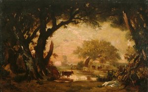 Rydding i skogen i Fontainebleau av Pierre Etienne Theodore Rousseau