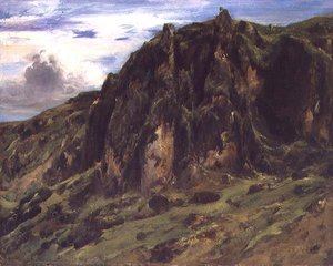 Landskap i Auvergne av Pierre Etienne Theodore Rousseau