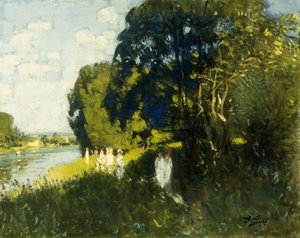 En vakker søndag på bredden av Seinen; en vakker søndag ved Seinen