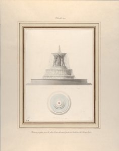 Prosjekt for en fontene for La Place Louis XV, ca. 1806.